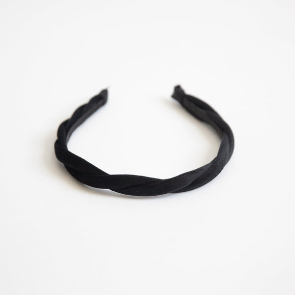 Skinny Twist Velvet Headband - Black – Funky Monkey Fashion