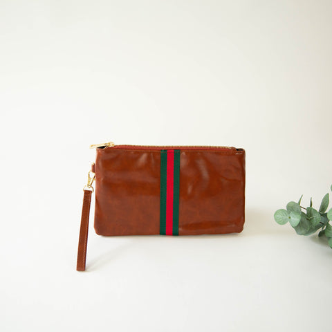 Leather crossbody Strap Damier Ebene – Keeks Designer Handbags